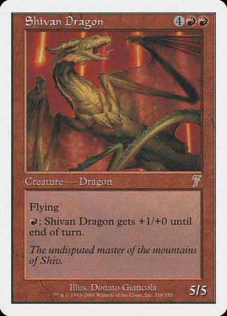 Shivan Dragon [Seventh Edition] | North Game Den