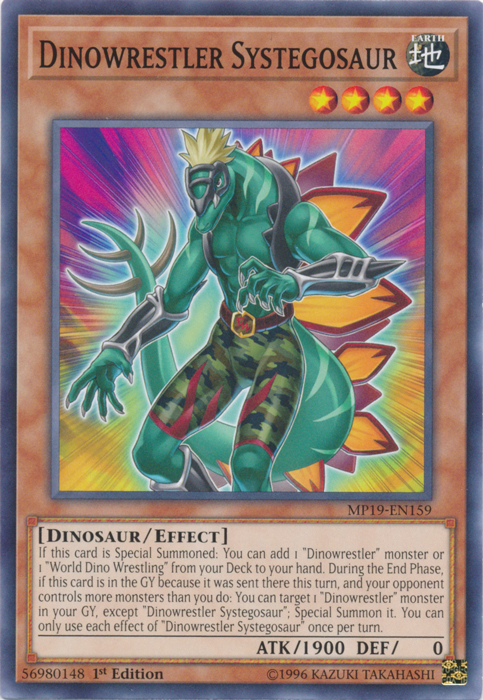 Dinowrestler Systegosaur [MP19-EN159] Common | North Game Den