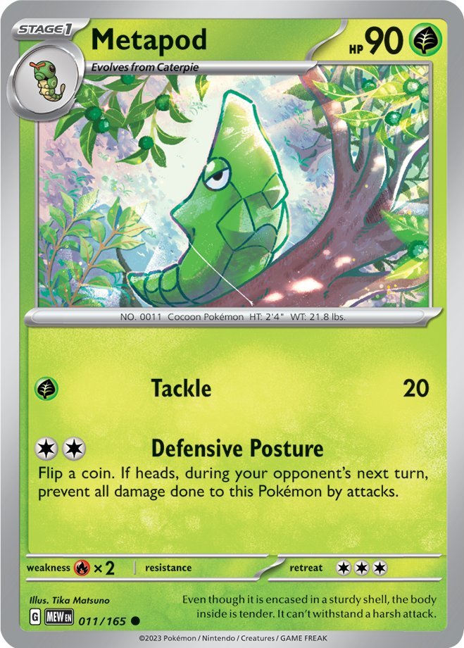 Metapod (011/165) [Scarlet & Violet: 151] | North Game Den