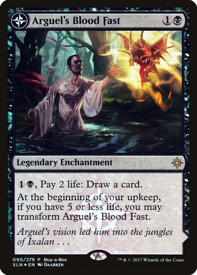 Arguel's Blood Fast // Temple of Aclazotz (Buy-A-Box) [Ixalan Treasure Chest] | North Game Den