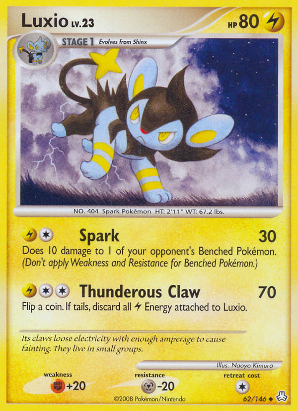 Luxio (62/146) [Diamond & Pearl: Legends Awakened] | North Game Den