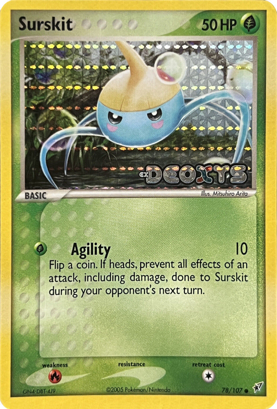 Surskit (78/107) (Stamped) [EX: Deoxys] | North Game Den