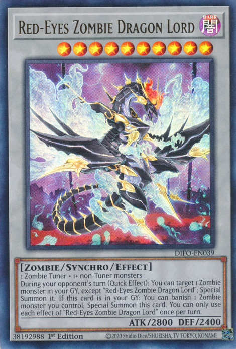 Red-Eyes Zombie Dragon Lord [DIFO-EN039] Ultra Rare | North Game Den