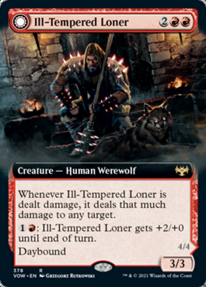 Ill-Tempered Loner // Howlpack Avenger (Extended) [Innistrad: Crimson Vow] | North Game Den