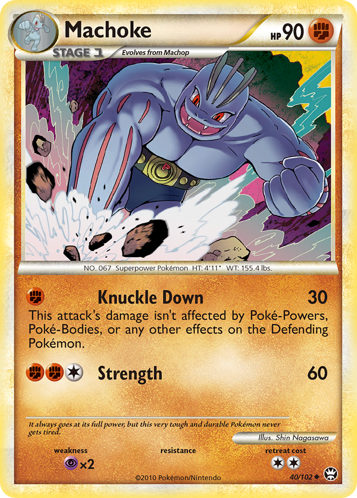 Machoke (40/102) [HeartGold & SoulSilver: Triumphant] | North Game Den