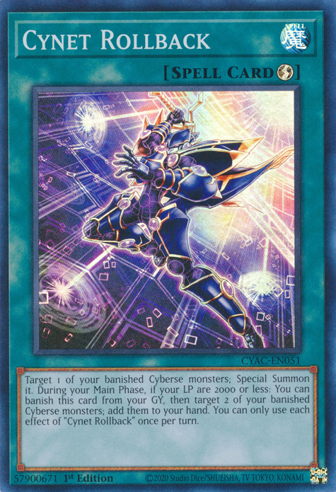 Cynet Rollback [CYAC-EN051] Super Rare | North Game Den