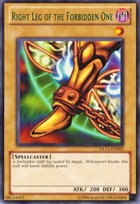 Right Leg of the Forbidden One (Green) [DL11-EN002] Rare | North Game Den