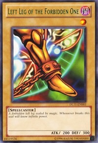 Left Leg of the Forbidden One (Green) [DL11-EN003] Rare | North Game Den