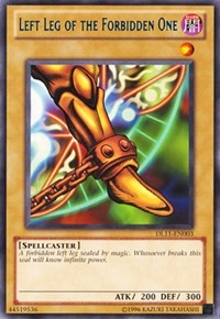 Left Leg of the Forbidden One (Blue) [DL11-EN003] Rare | North Game Den