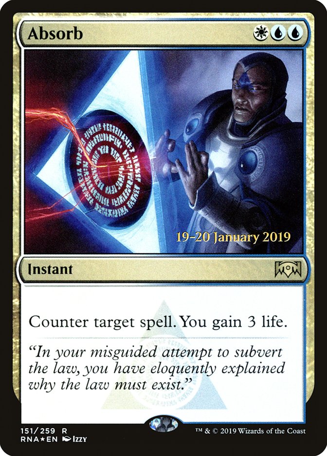 Absorb [Ravnica Allegiance Prerelease Promos] | North Game Den