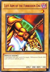 Left Arm of the Forbidden One (Red) [DL11-EN005] Rare | North Game Den