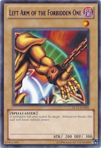 Left Arm of the Forbidden One (Blue) [DL11-EN005] Rare | North Game Den