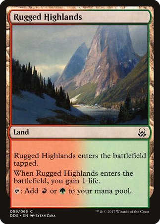 Rugged Highlands [Duel Decks: Mind vs. Might] | North Game Den