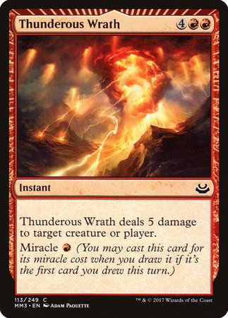 Thunderous Wrath [Modern Masters 2017] | North Game Den