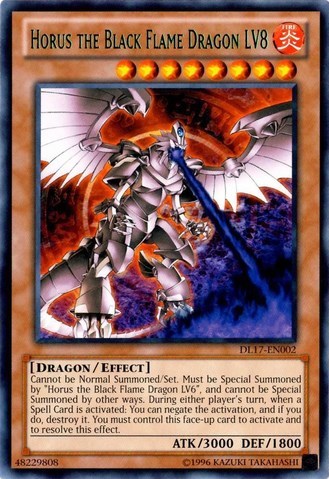 Horus the Black Flame Dragon LV8 (Green) [DL17-EN002] Rare | North Game Den