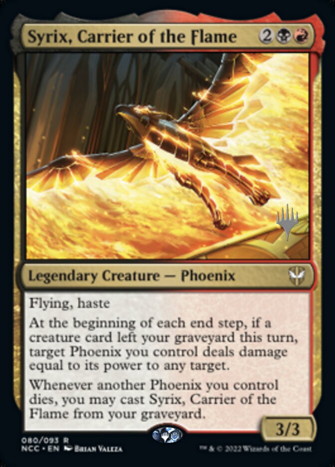 Syrix, Carrier of the Flame (Promo Pack) [Streets of New Capenna Commander Promos] | North Game Den