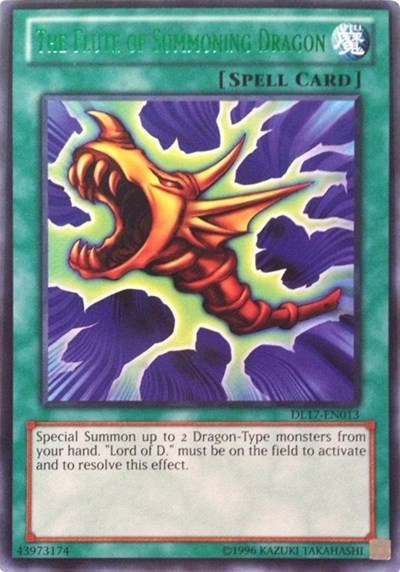 The Flute of Summoning Dragon (Green) [DL17-EN013] Rare | North Game Den