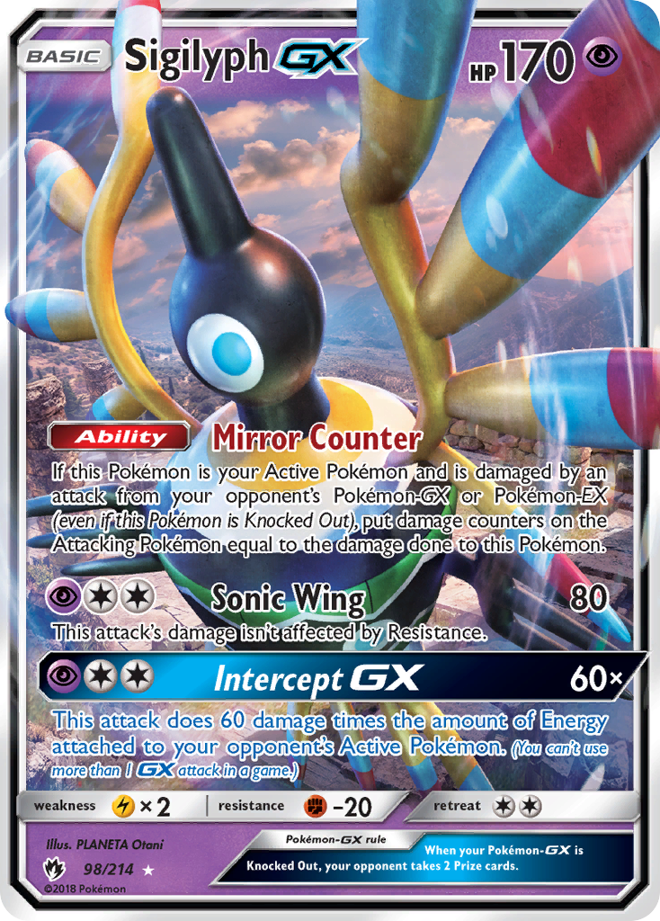 Sigilyph GX (98/214) [Sun & Moon: Lost Thunder] | North Game Den