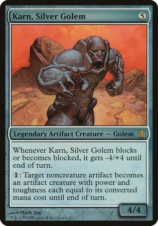 Karn, Silver Golem (Commander's Arsenal) [Commander's Arsenal Oversized] | North Game Den