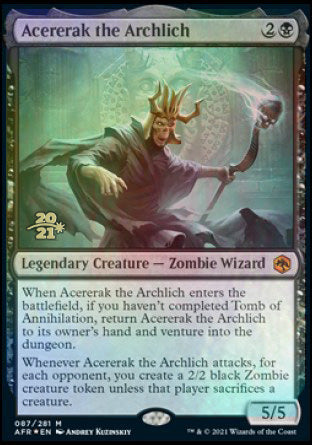 Acererak the Archlich [Dungeons & Dragons: Adventures in the Forgotten Realms Prerelease Promos] | North Game Den