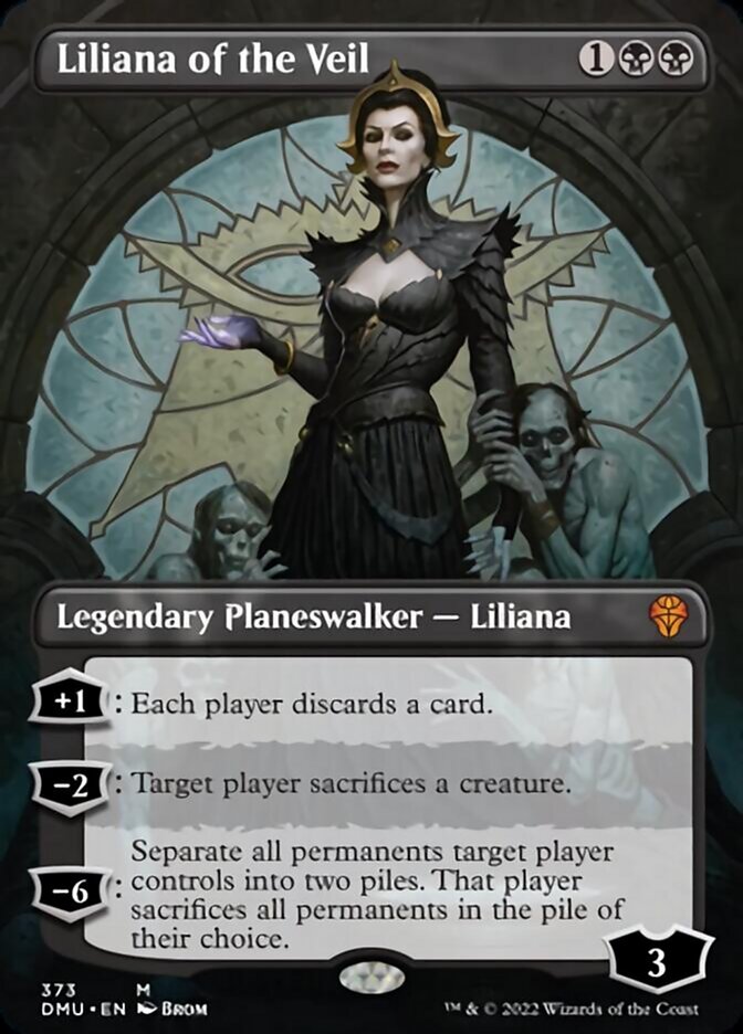 Liliana of the Veil (Borderless) [Dominaria United] | North Game Den