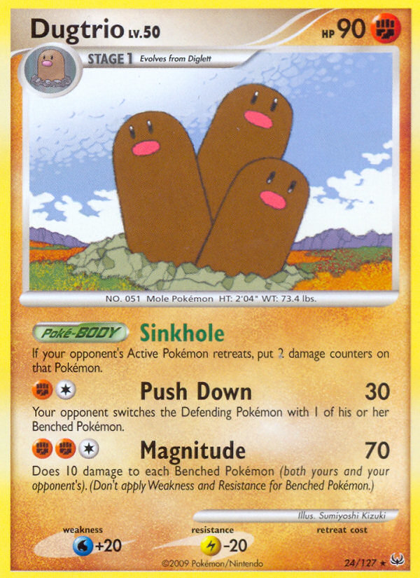 Dugtrio (24/127) [Platinum: Base Set] | North Game Den