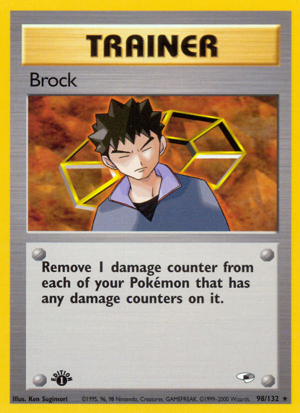 Brock (98/132) [Gym Heroes 1st Edition] | North Game Den