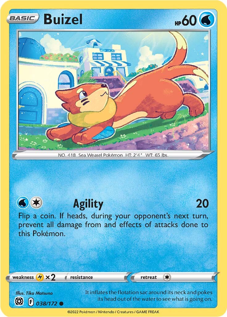 Buizel (038/172) [Sword & Shield: Brilliant Stars] | North Game Den