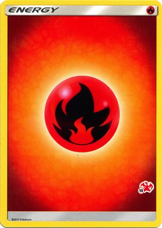 Fire Energy (Charizard Stamp #19) [Battle Academy 2020] | North Game Den