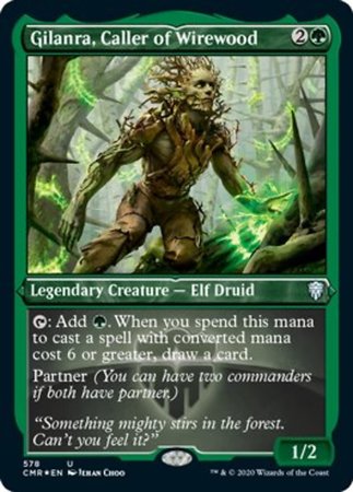 Gilanra, Caller or Wirewood (Foil Etched) [Commander Legends] | North Game Den