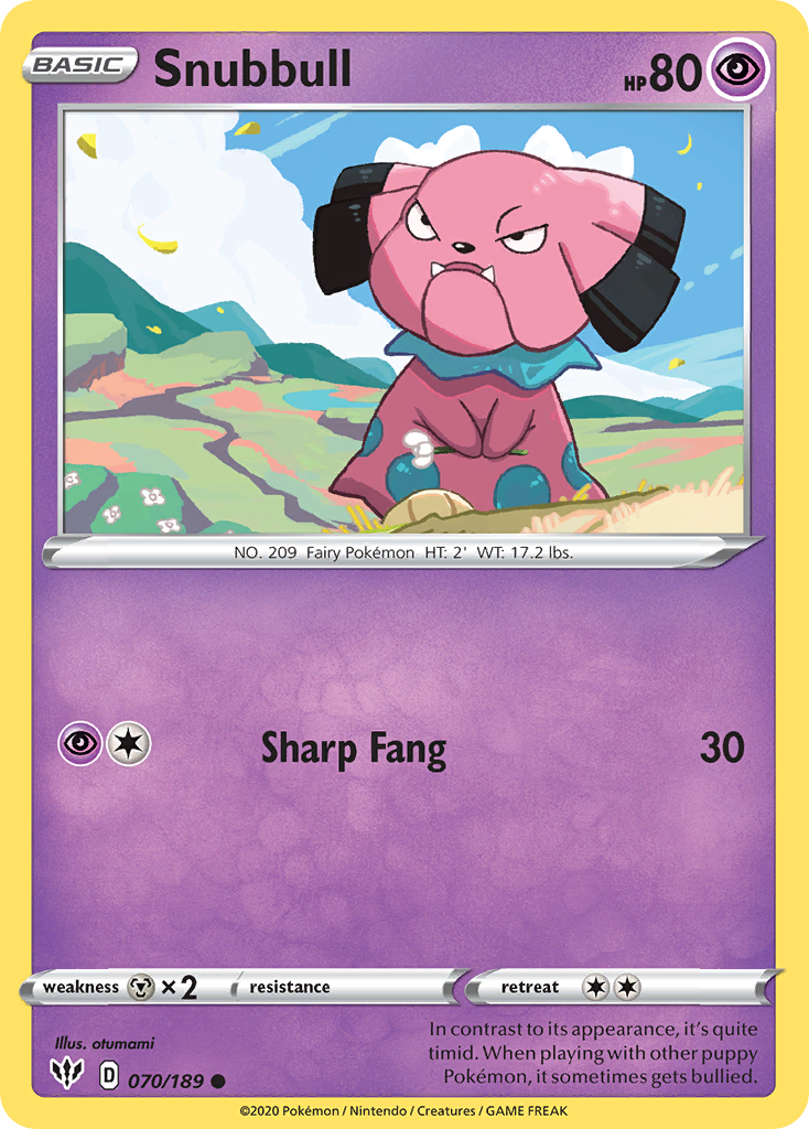 Snubbull (070/189) [Sword & Shield: Darkness Ablaze] | North Game Den