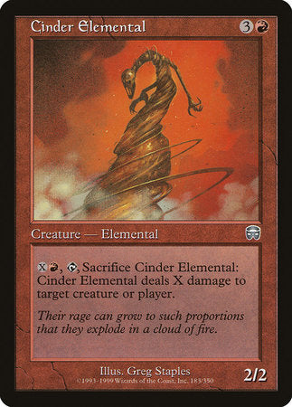 Cinder Elemental [Mercadian Masques] | North Game Den