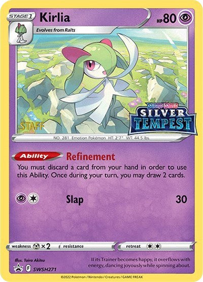 Kirlia (SWSH271) (Prerelease) (Staff) [Sword & Shield: Black Star Promos] | North Game Den