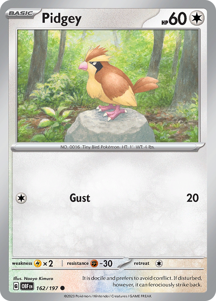 Pidgey (162/197) [Scarlet & Violet: Obsidian Flames] | North Game Den