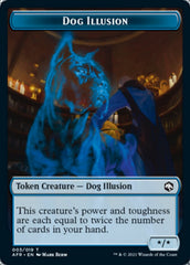 Dog Illusion // Boo Double-sided Token [Dungeons & Dragons: Adventures in the Forgotten Realms Tokens] | North Game Den