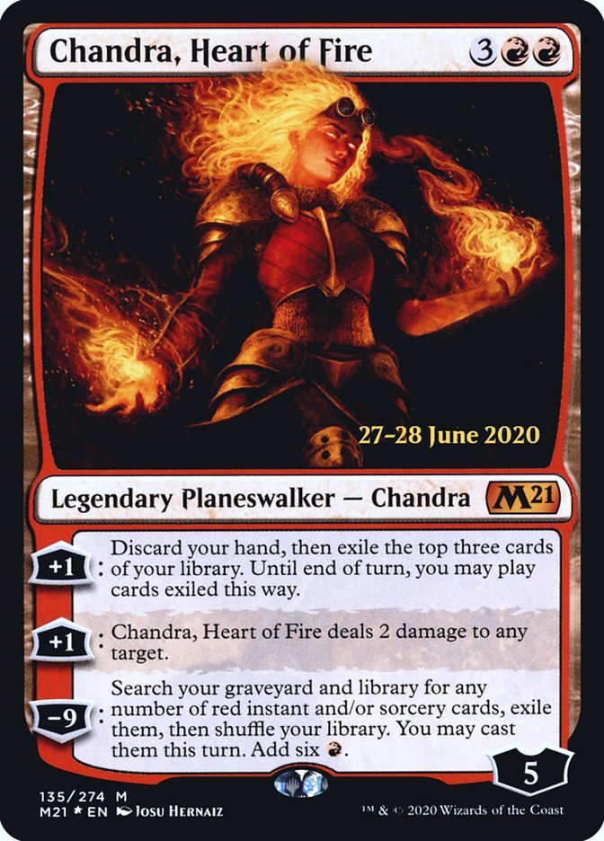 Chandra, Heart of Fire  [Core Set 2021 Prerelease Promos] | North Game Den