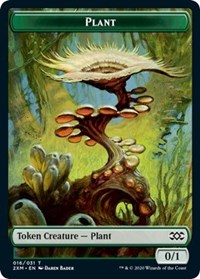 Plant // Treasure Double-sided Token [Double Masters Tokens] | North Game Den