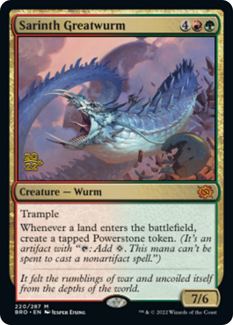 Sarinth Greatwurm [The Brothers' War: Prerelease Promos] | North Game Den