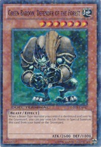 Green Baboon, Defender of the Forest [DT03-EN057] Common | North Game Den