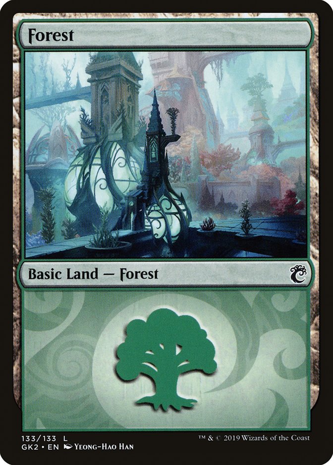 Forest (133) [Ravnica Allegiance Guild Kit] | North Game Den