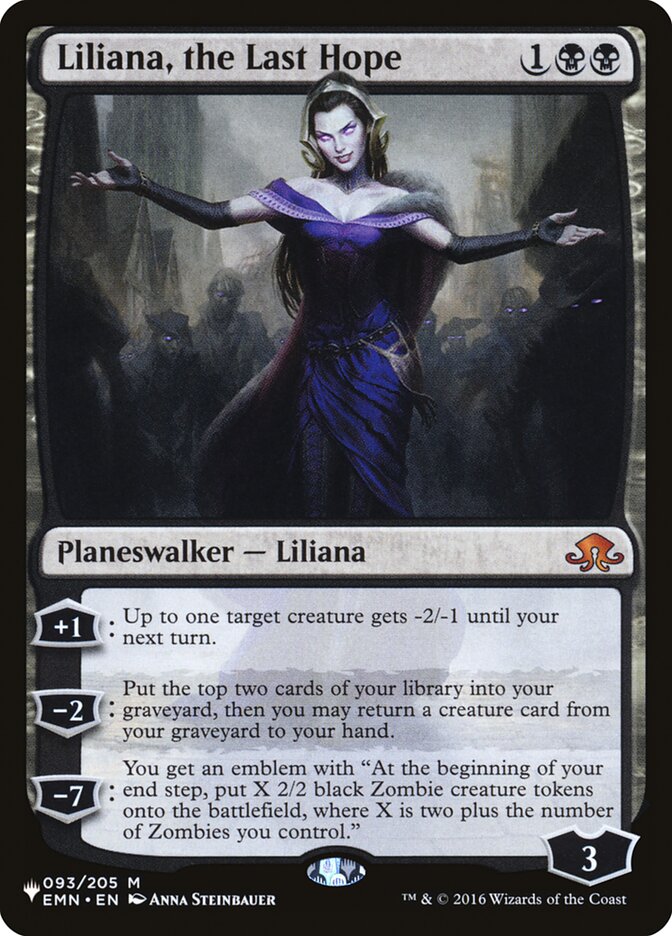 Liliana, the Last Hope [The List] | North Game Den