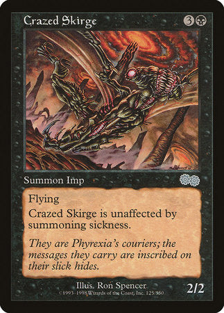 Crazed Skirge [Urza's Saga] | North Game Den