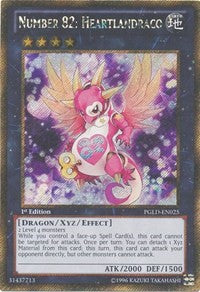 Number 82: Heartlandraco [PGLD-EN025] Gold Secret Rare | North Game Den