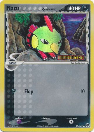 Natu (55/101) (Delta Species) (Stamped) [EX: Dragon Frontiers] | North Game Den