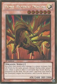 Prime Material Dragon [PGLD-EN065] Gold Rare | North Game Den