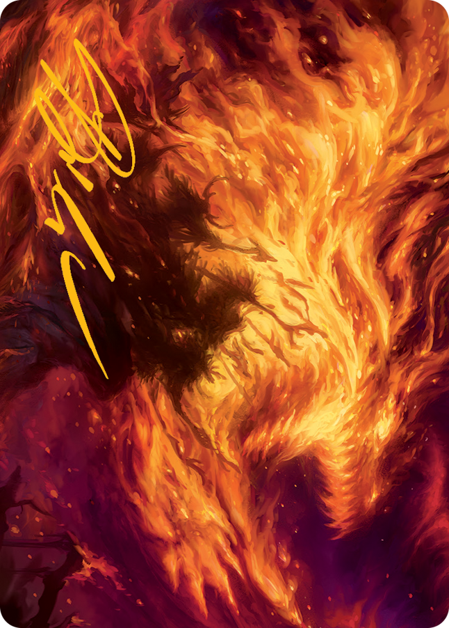 Stoke the Flames Art Card (Gold-Stamped Signature) [March of the Machine Art Series] | North Game Den