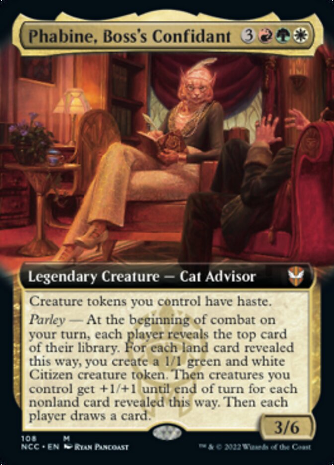 Phabine, Boss's Confidant (Extended Art) [Streets of New Capenna Commander] | North Game Den