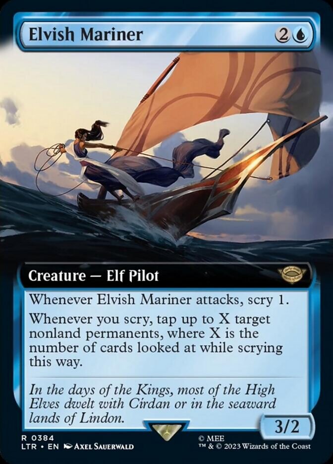 Elvish Mariner (Extended Art) [The Lord of the Rings: Tales of Middle-Earth] | North Game Den