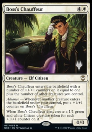 Boss's Chauffeur (Promo Pack) [Streets of New Capenna Commander Promos] | North Game Den