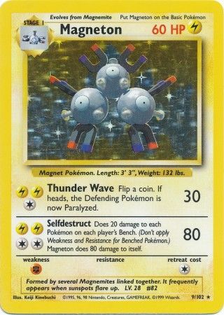 Magneton (9/102) [Base Set Unlimited] | North Game Den